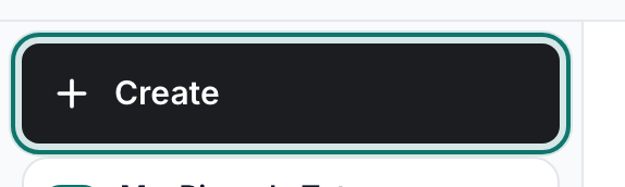 The black Create button at the top of the Drive rail