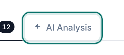 The console tabs: Responses, AI Analysis, Create New Pages and Export to PDF