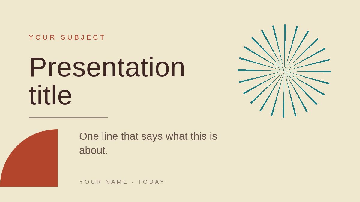 Screenshot of the Atomic Age template