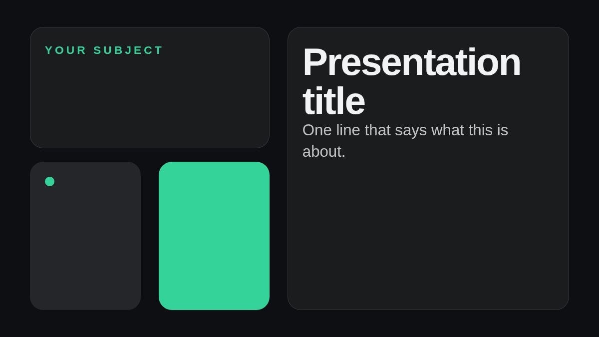 Screenshot of the Bento Noir template
