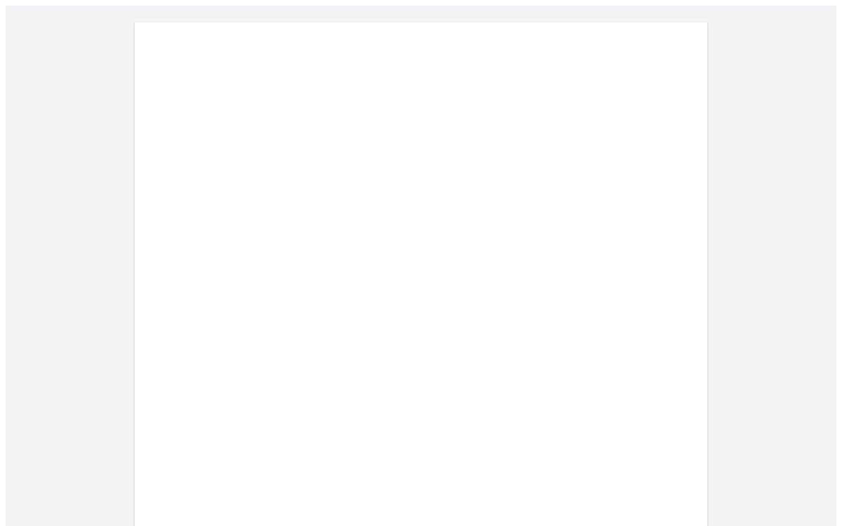 Screenshot of the Blank Page template