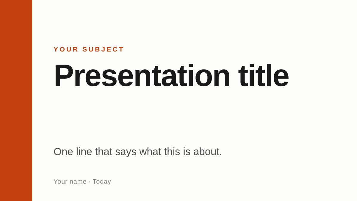 Screenshot of the Client Proposal template