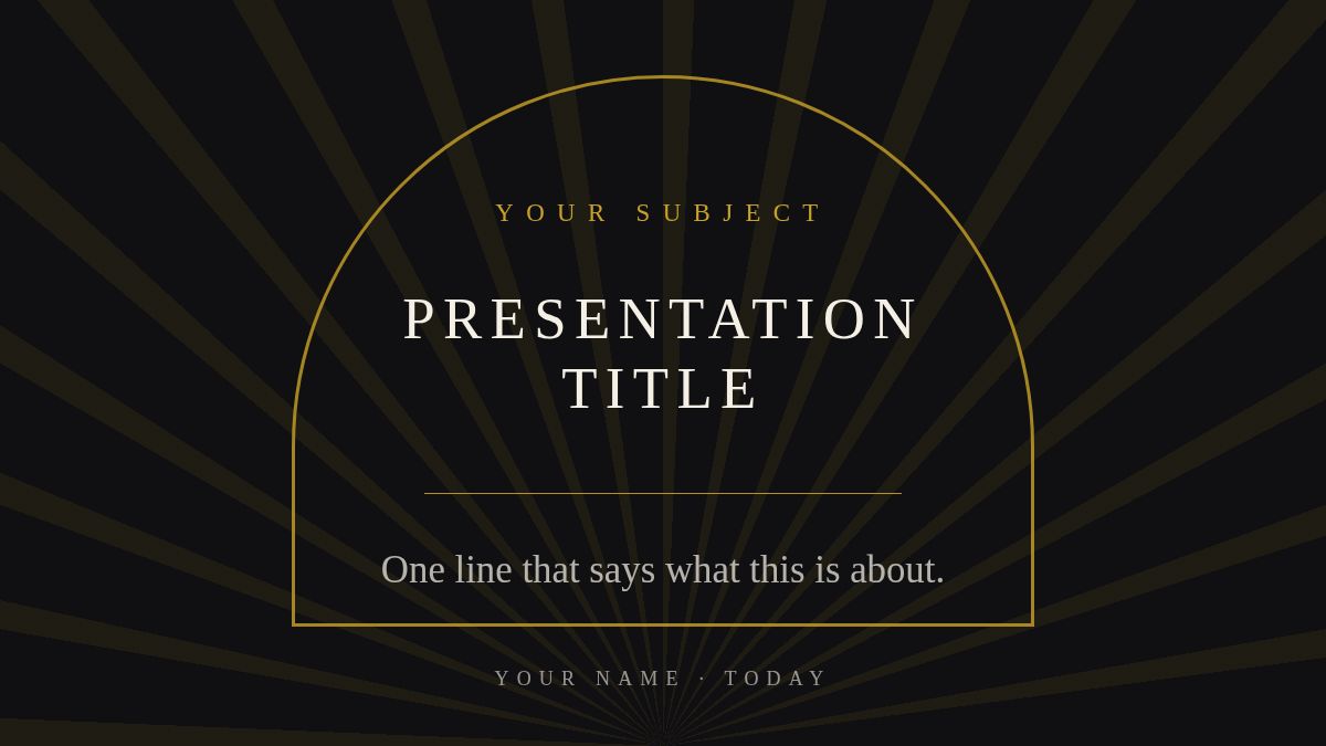 Screenshot of the Deco Onyx template