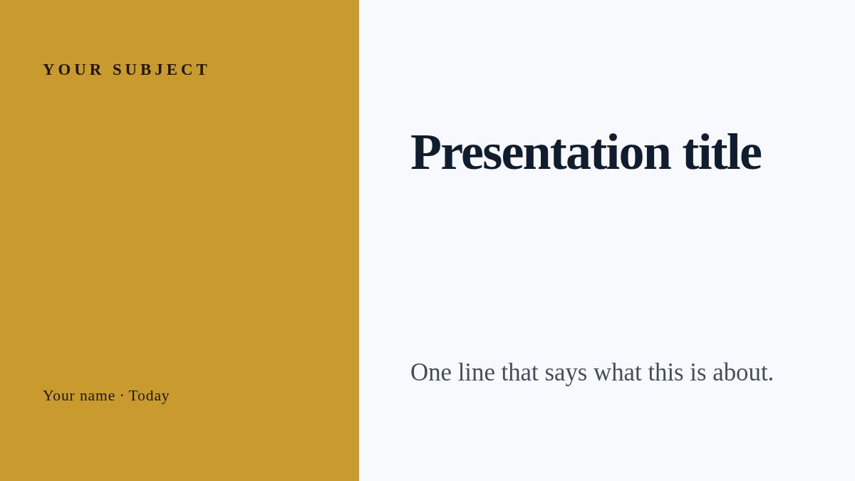 Screenshot of the Grant Proposal template