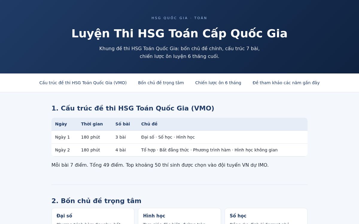 Ảnh chụp mẫu Luyện Thi HSG Toán Cấp Quốc Gia