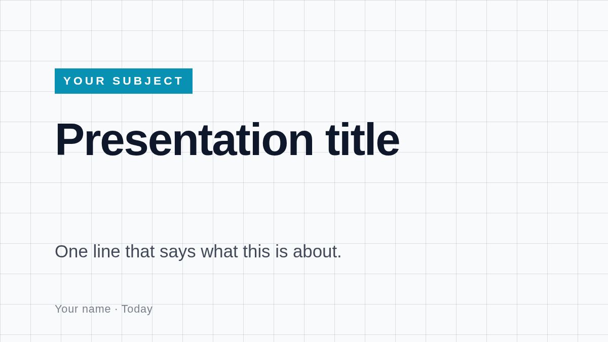 Screenshot of the Market Analysis template