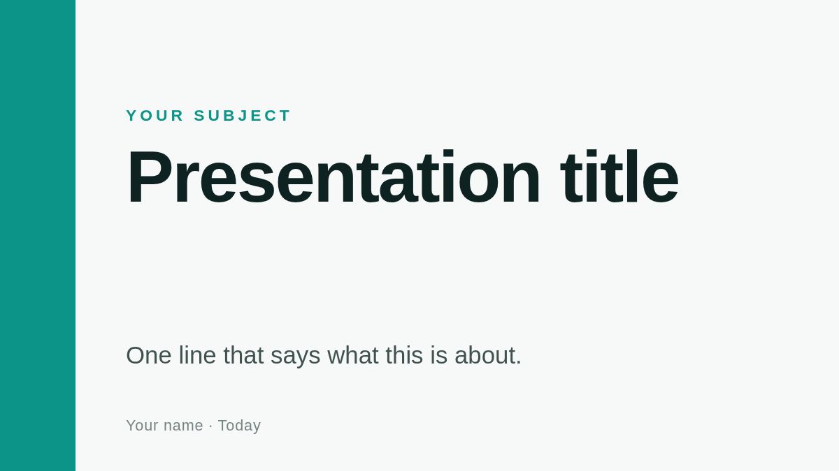 Screenshot of the Methods & Results template