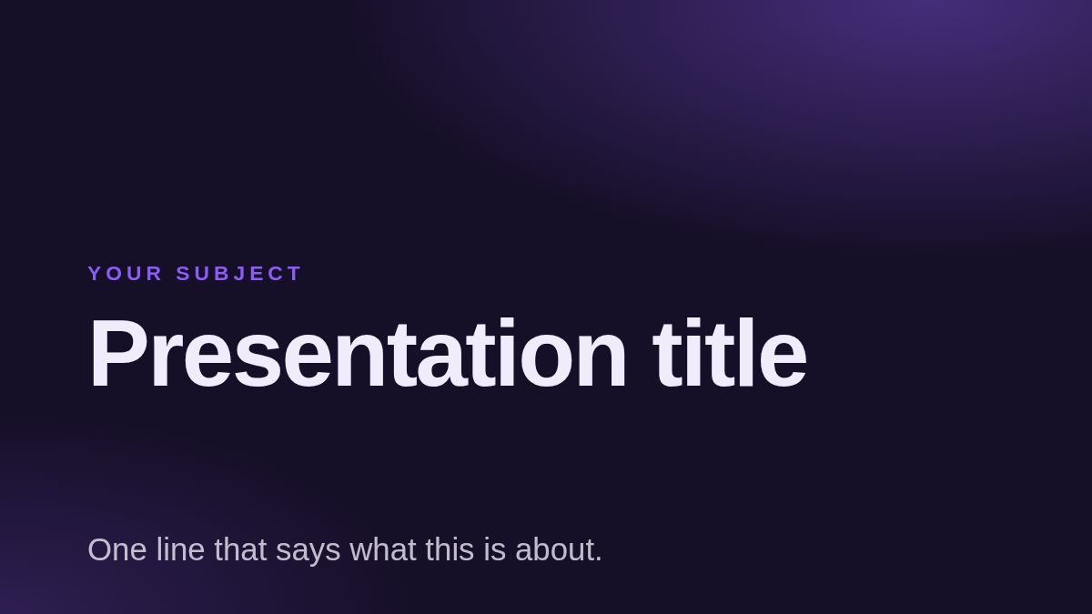Screenshot of the Product Launch template
