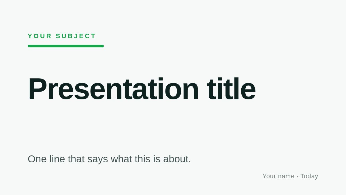 Screenshot of the Quarterly Review template