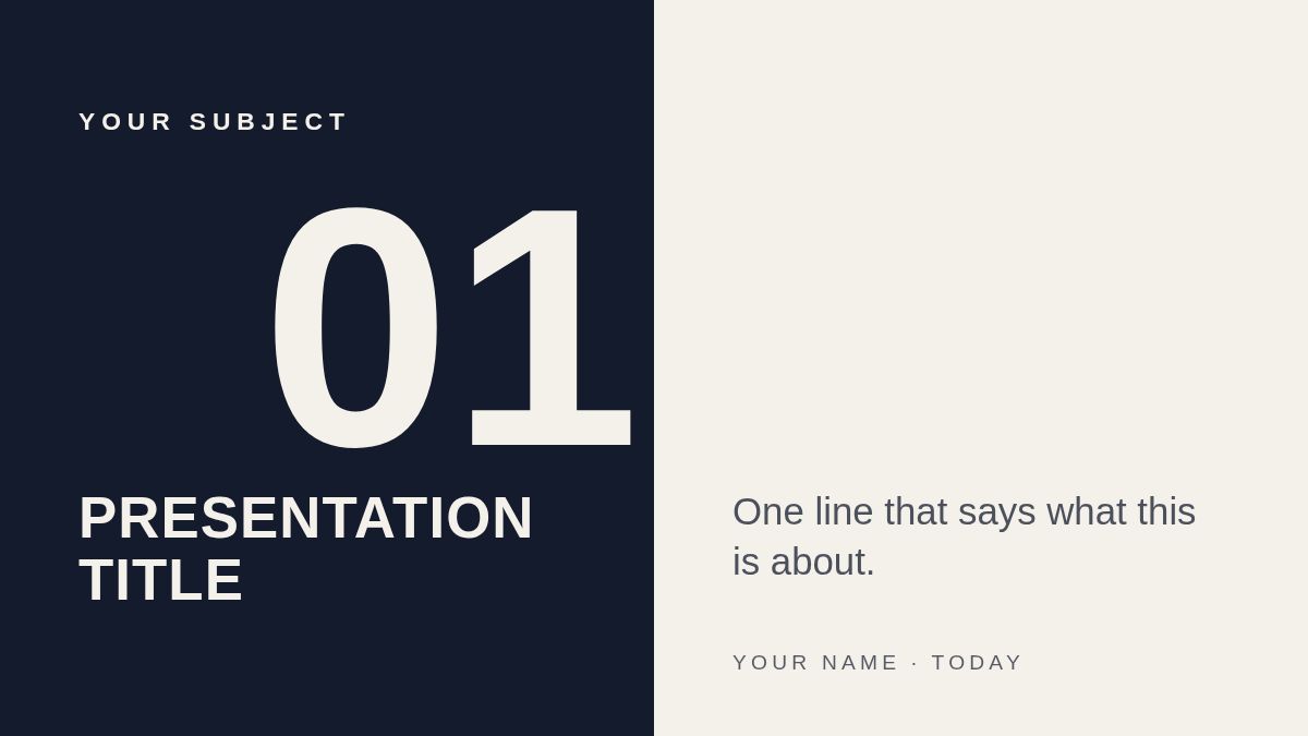 Screenshot of the Split Field template