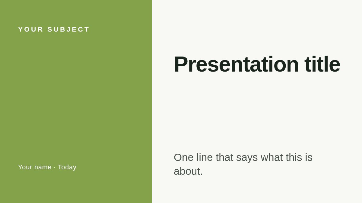 Screenshot of the Strategy Offsite template