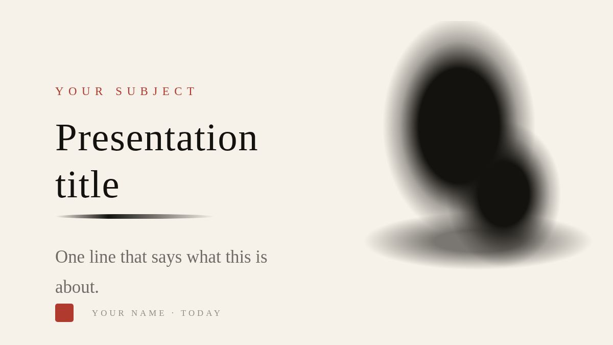 Screenshot of the Sumi template