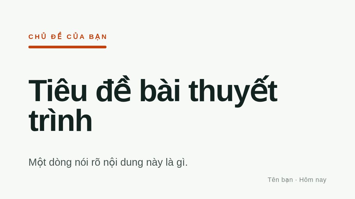 Ảnh chụp mẫu Thuyết trình báo cáo tổng kết
