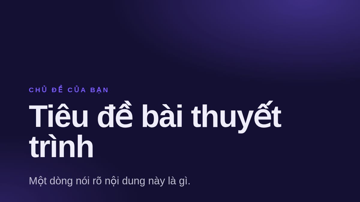 Ảnh chụp mẫu Thuyết trình startup