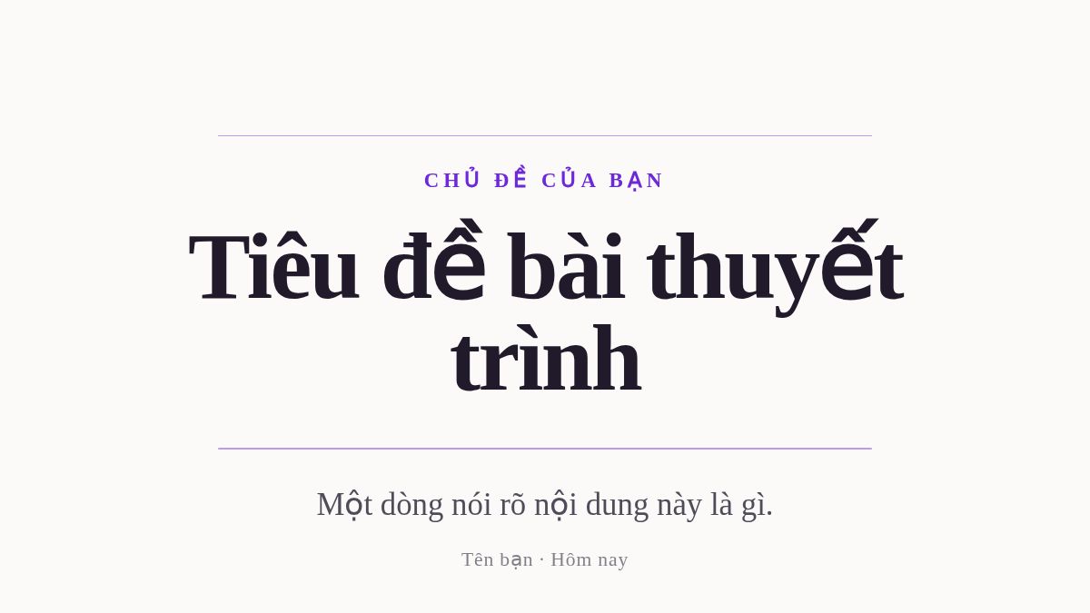 Ảnh chụp mẫu Thuyết trình tốt nghiệp
