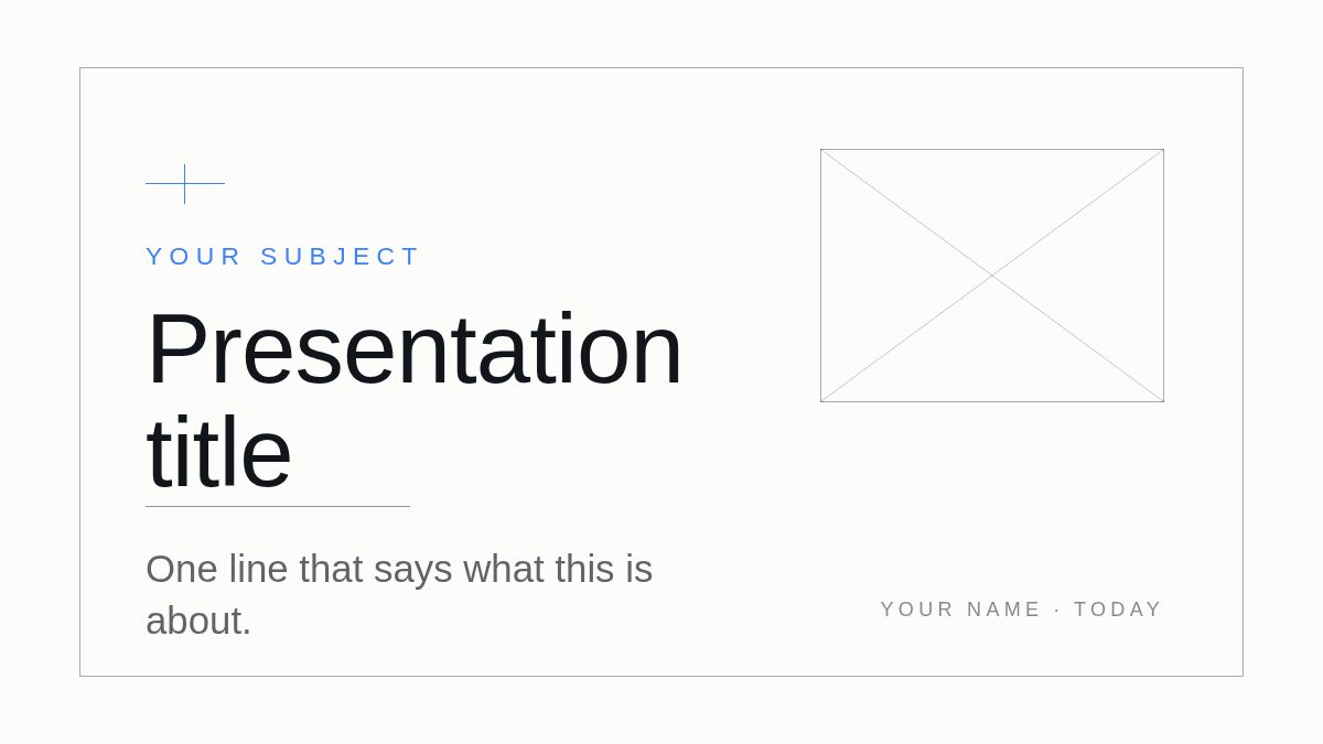 Screenshot of the Wireframe template